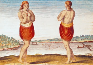 Eine junge Adlige aus Secoton, aus 